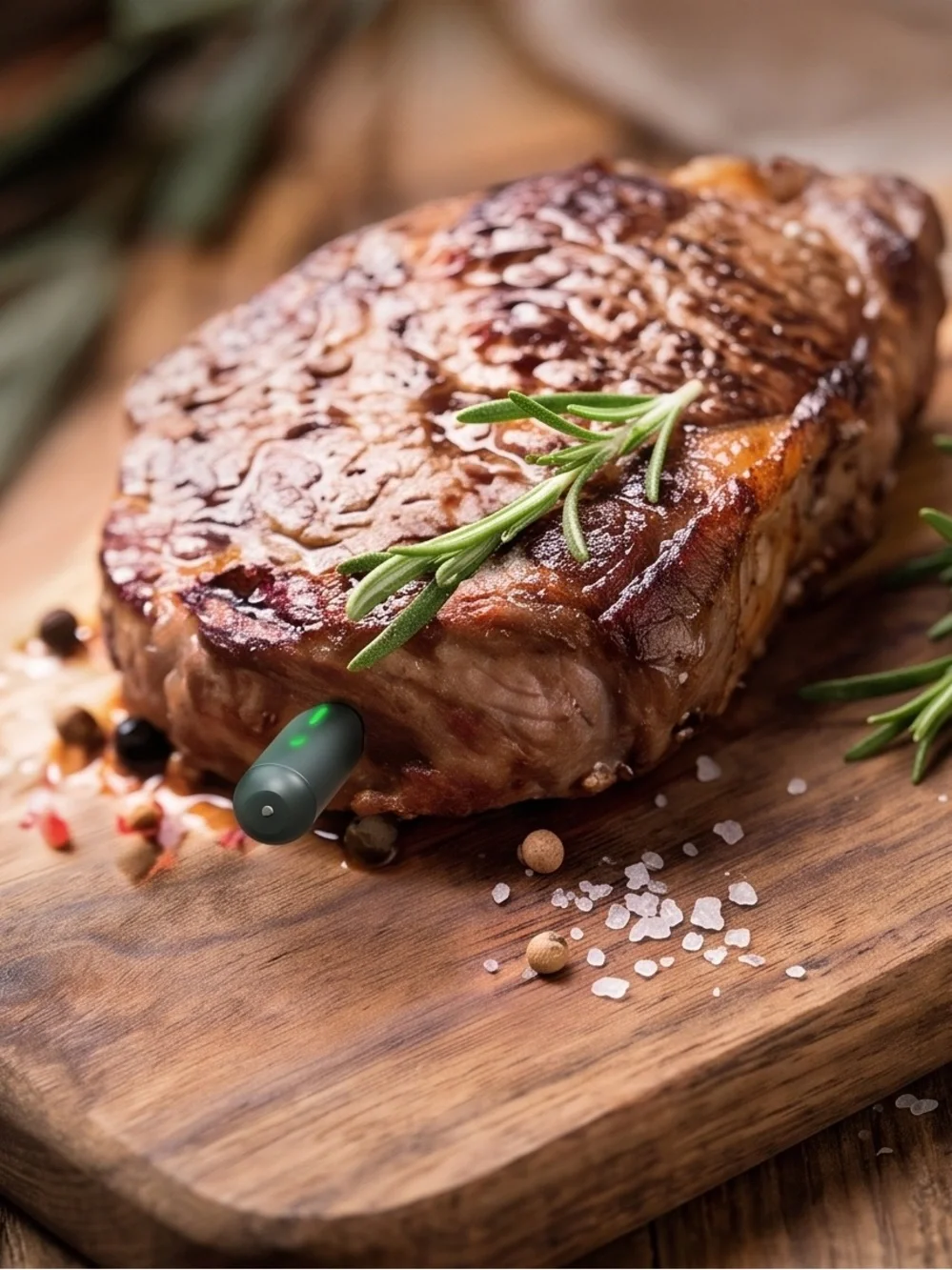 meat'it Wireless Cooking Thermometer Probe - Black/Silver by Mastrad